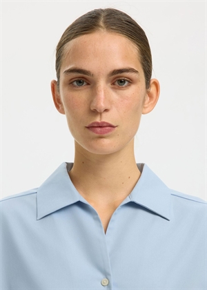 Ester oversize 3/4 sjkjorte Cashmere Blue Selected Femme